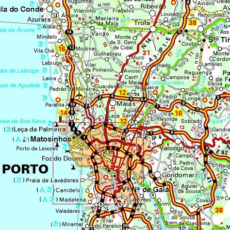 carte portugal détaillée|Carte MICHELIN Portugal